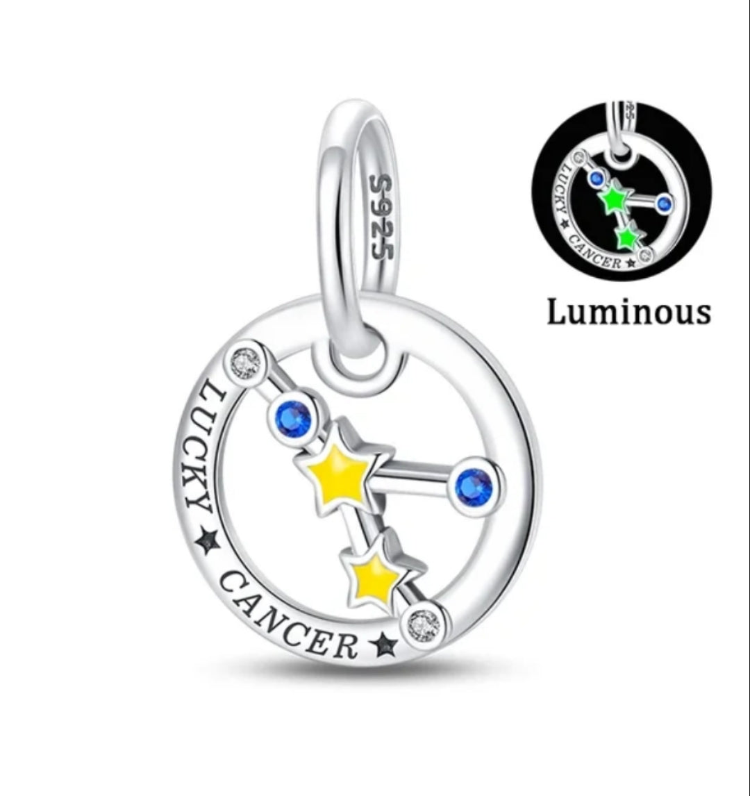 Charm constelaciones Zodiaco de plata s925