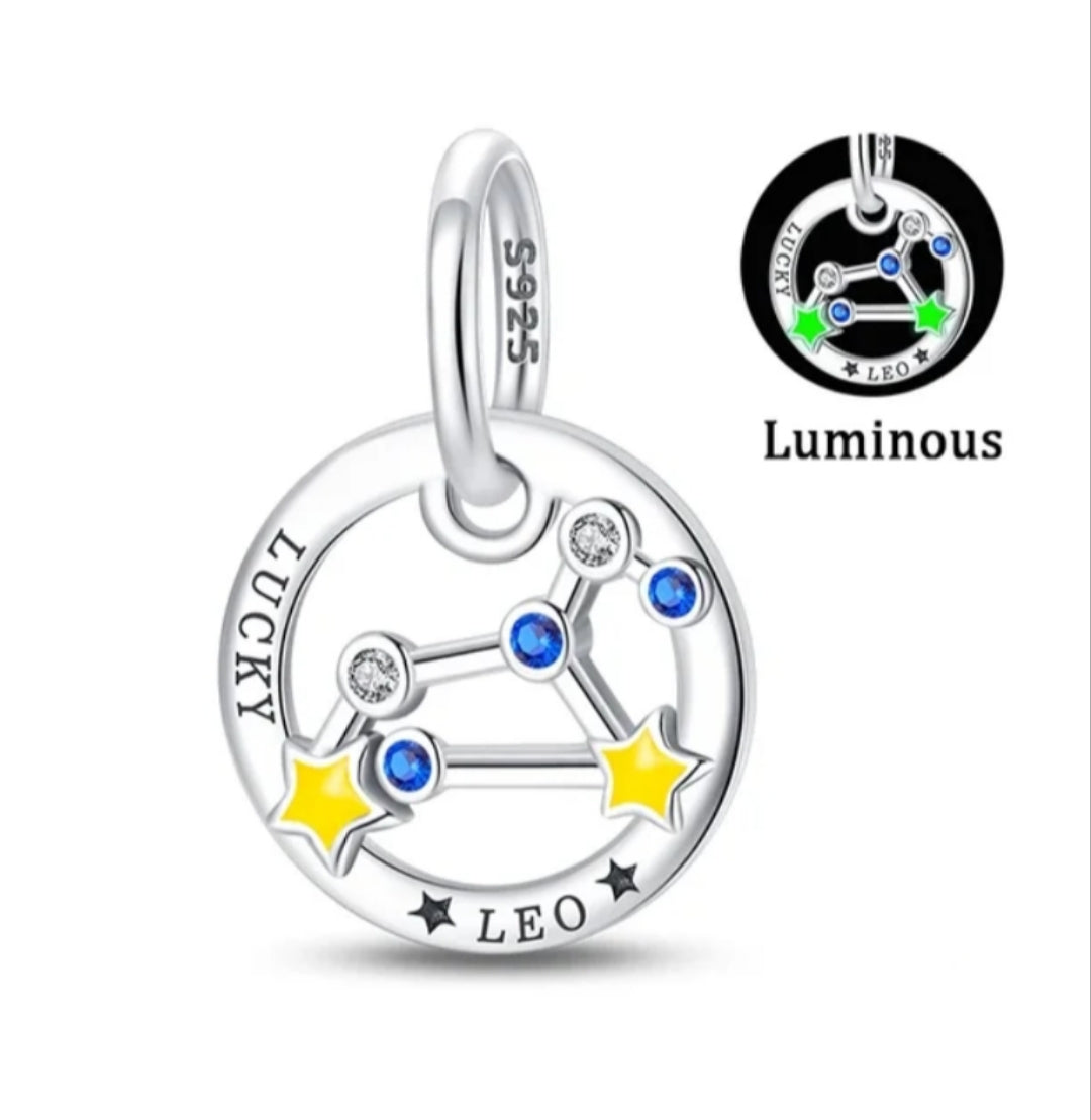 Charm constelaciones Zodiaco de plata s925