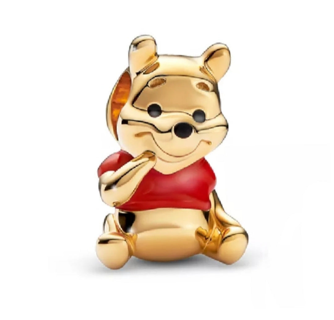 Charm Winnie Pooh dorado de plata s925 ✪ 𝔼𝕟𝕥𝕣𝕖𝕘𝕒 𝕀𝕟𝕞𝕖𝕕𝕚𝕒𝕥𝕒