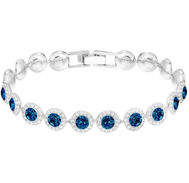 Pulsera brillante azul tipo Swa