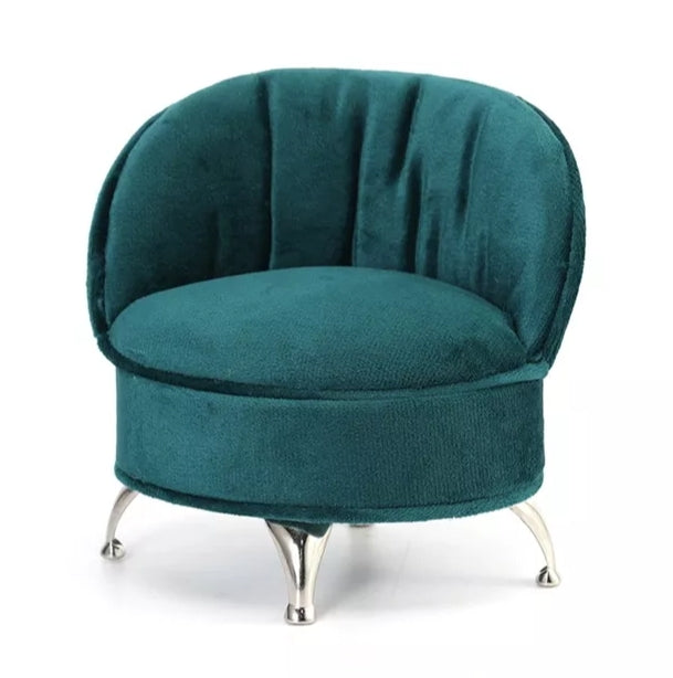 Joyero de lujo con forma de mueble verde