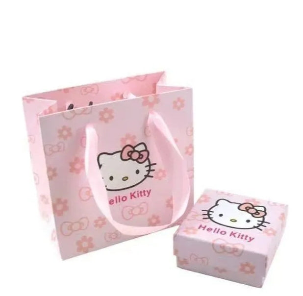 Caja Hello Kitty con bolsa de cartón Hello Kitty charm