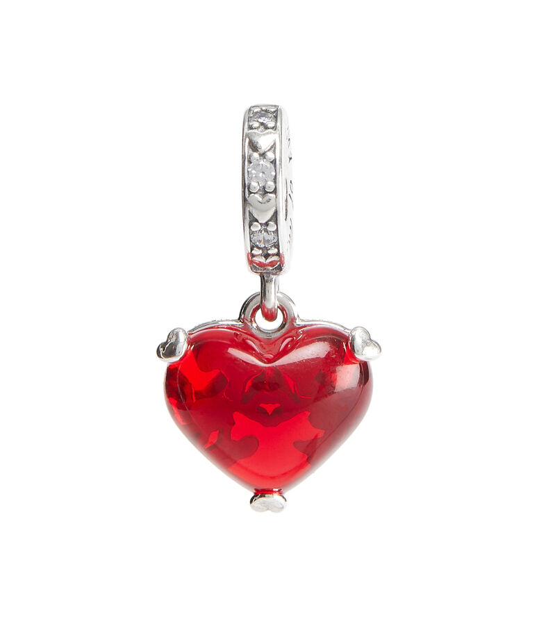 Charm corazón rojo Mickey y Minnie Mouse de plata s925 ✪ 𝔼𝕟𝕥𝕣𝕖𝕘𝕒 𝕀𝕟𝕞𝕖𝕕𝕚𝕒𝕥𝕒