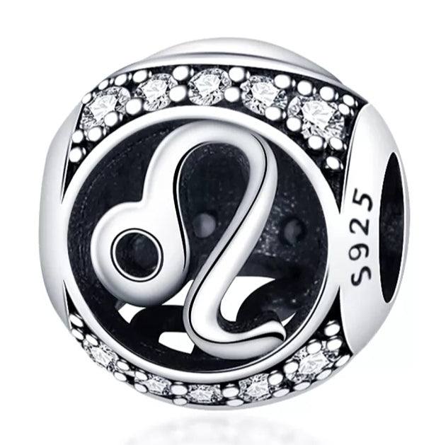 Charm esfera signo del zodiaco de plata s925