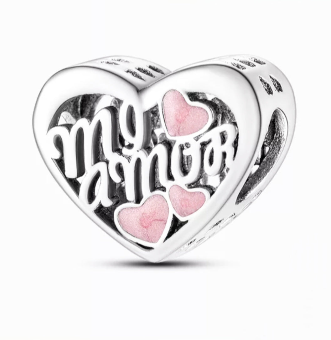 Charm corazón mi amor de plata s925 ✪ 𝔼𝕟𝕥𝕣𝕖𝕘𝕒 𝕀𝕟𝕞𝕖𝕕𝕚𝕒𝕥𝕒