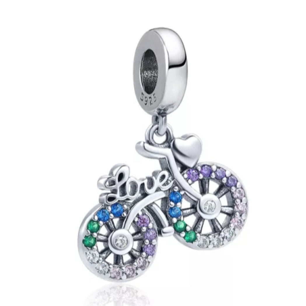 Charm bicicleta love de plata s925 ✪ 𝔼𝕟𝕥𝕣𝕖𝕘𝕒 𝕀𝕟𝕞𝕖𝕕𝕚𝕒𝕥𝕒